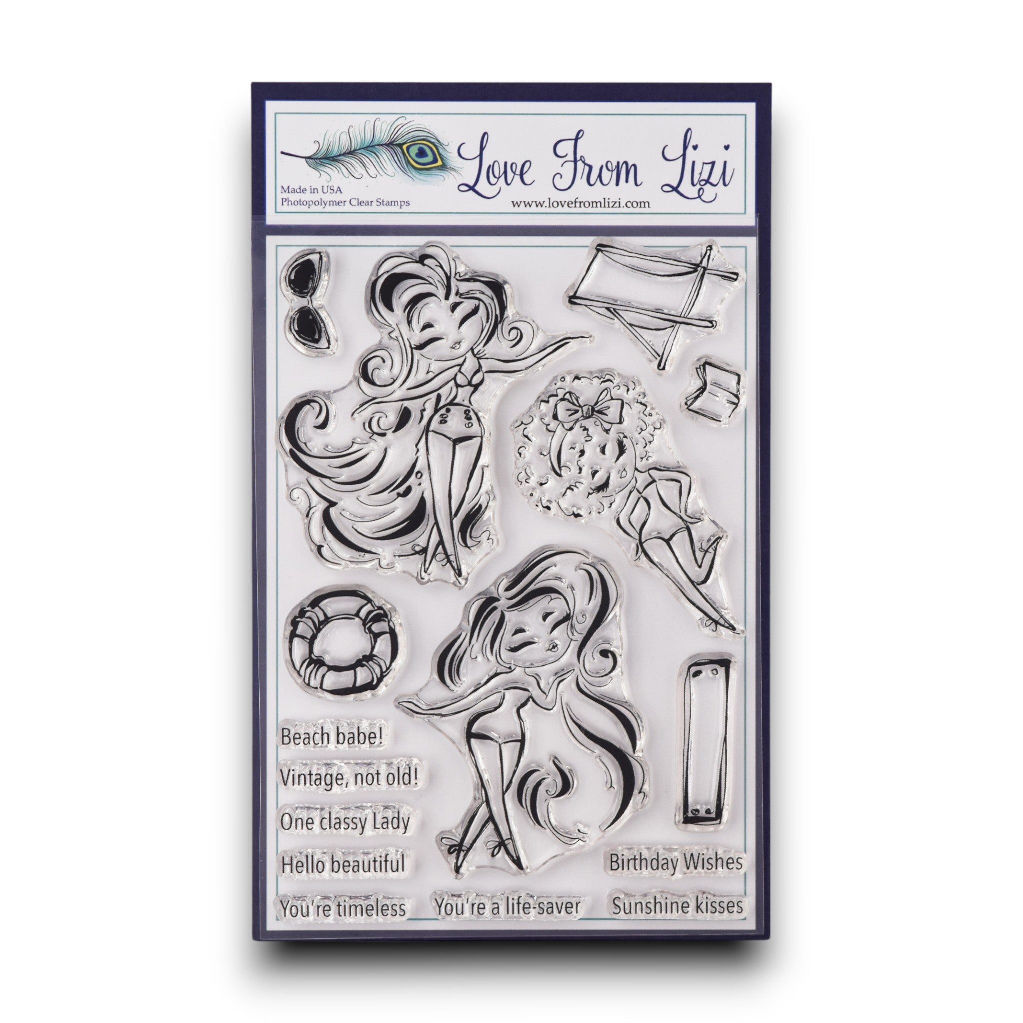 Beach Babe - Stamp Set